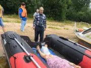 В Рыбинском районе с острова Юршинский эвакуировали женщину со сломанной ногой