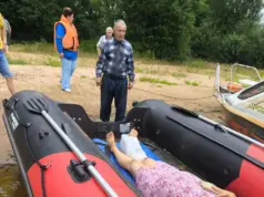 В Рыбинском районе с острова Юршинский эвакуировали женщину со сломанной ногой