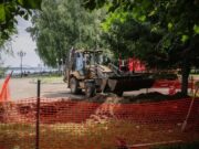 В Волжском парке заложили фундамент для памятника Защитникам Отечества