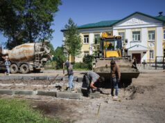 В Рыбинске благоустраивают проезд к Православной гимназии