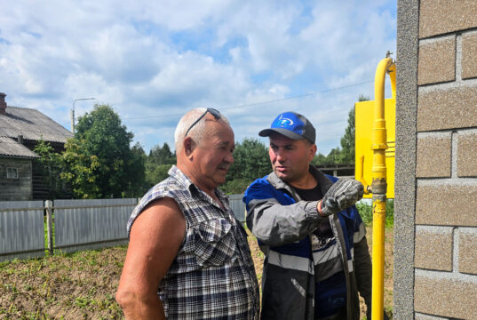 В поселке Шашково Ярославской области введен в эксплуатацию газопровод