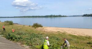 В Рыбинске начали приводить в порядок берег Волги