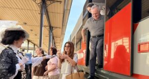 В день города в Рыбинск впервые прибыла «Ласточка»