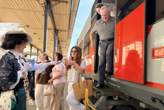В день города в Рыбинск впервые прибыла «Ласточка»