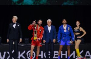 Джамолдин Сандалов выиграл все раунды и взял золото международного турнира по профессиональному боевому самбо «Дух кочевника»